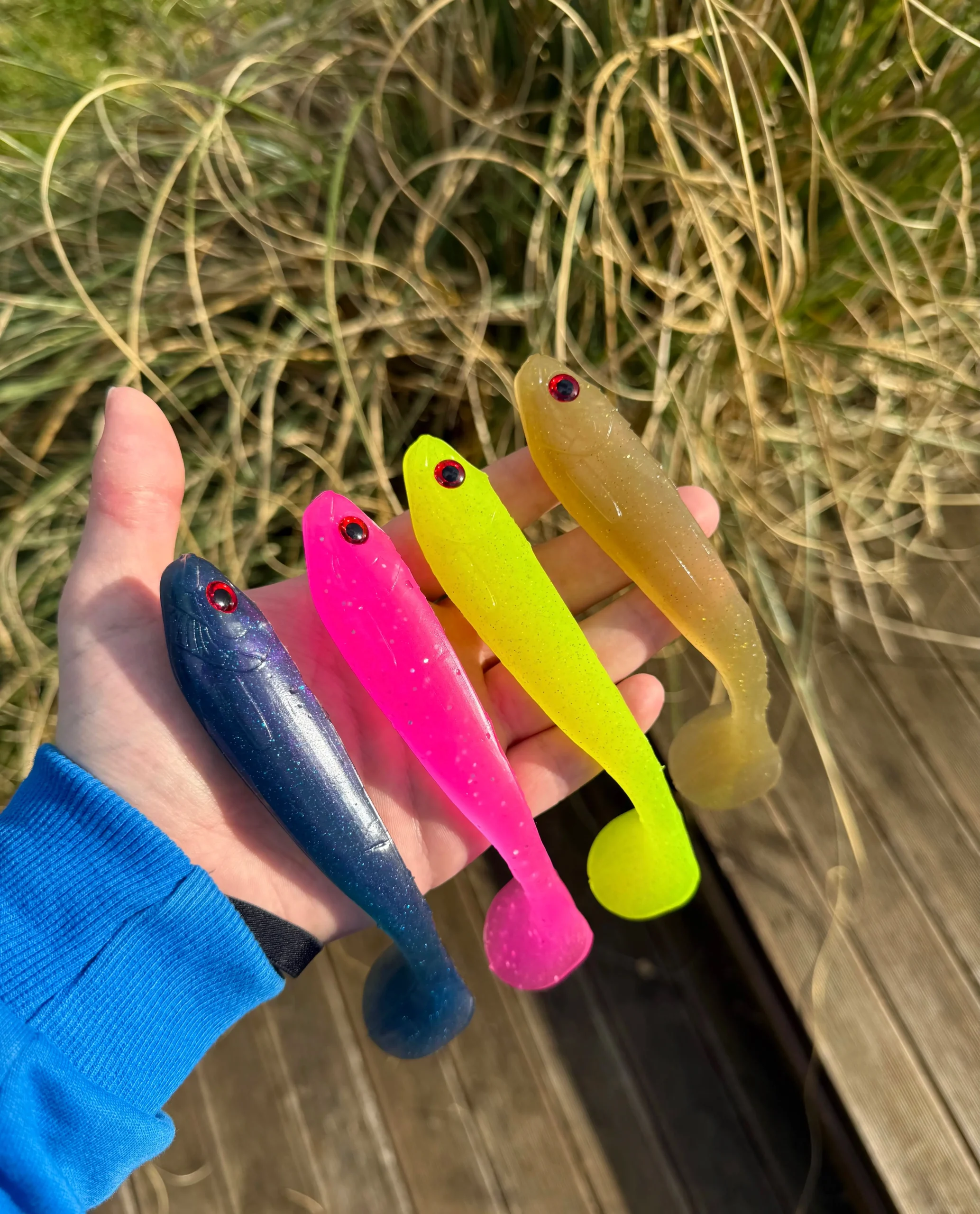 Photo des leurres de la gamme Sirius Shad 15 CM. 